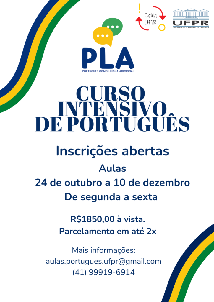 Inscrições abertas para o curso intensivo de Português para